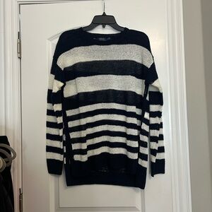 Polo Ralph Lauren Women's Crew Striped Linen Sweater